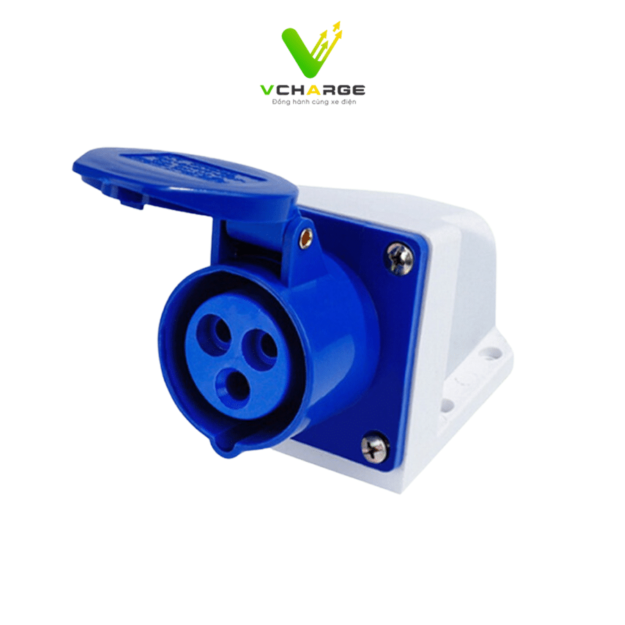 Ổ cắm cố định 3 chân 1