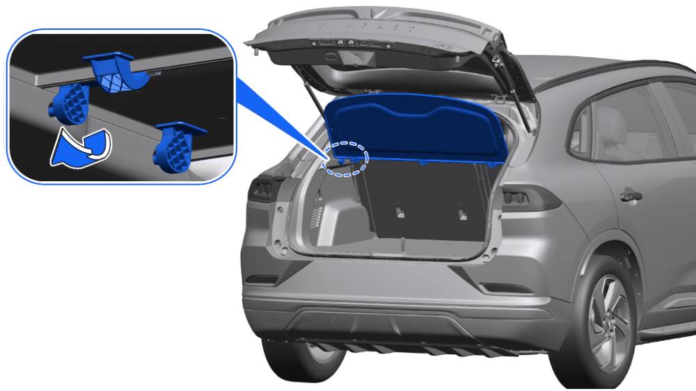 khoang chứa đồ trên VF8