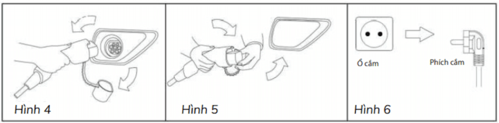 Các bước sạc xe ô tô điện Vinfast tại nhà 2