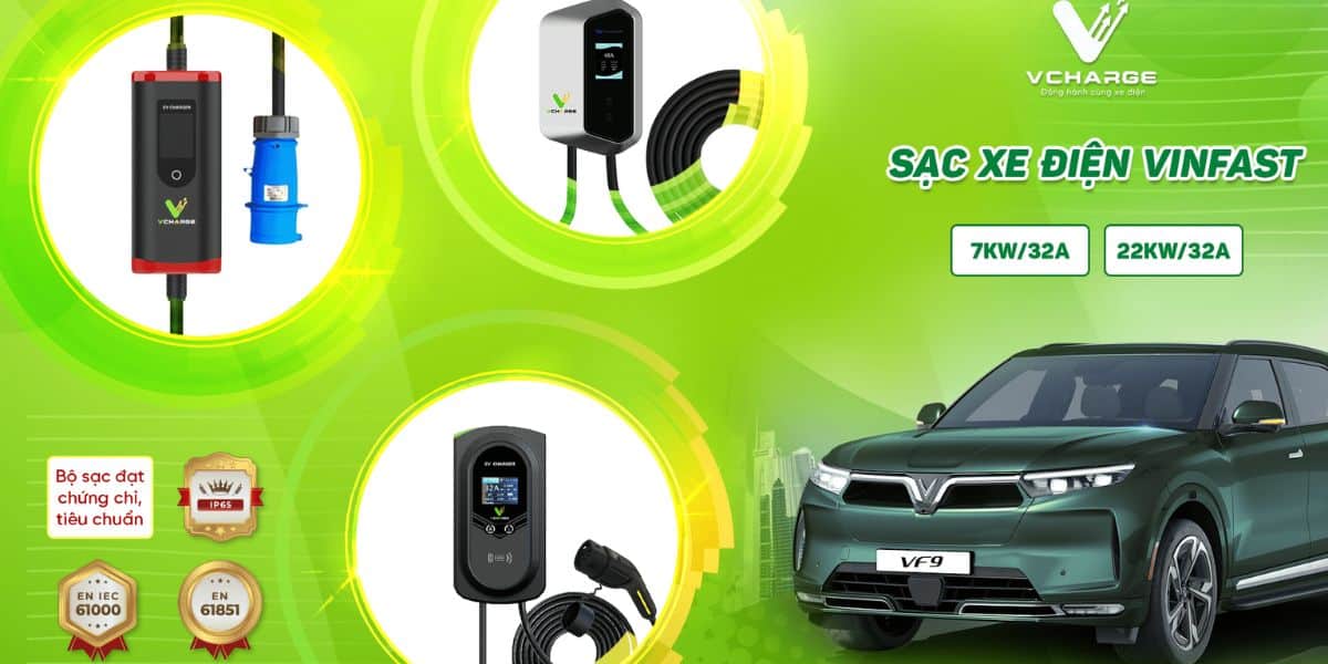 Các loại sạc ô tô điện tại nhà