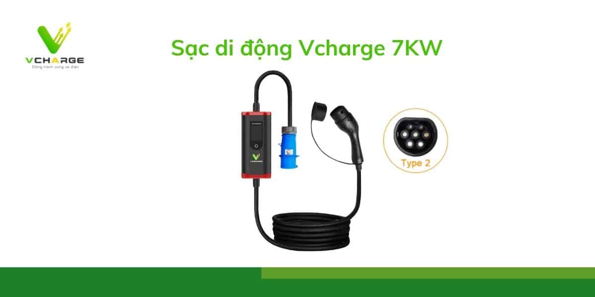 Sạc di động Vcharge 7KW