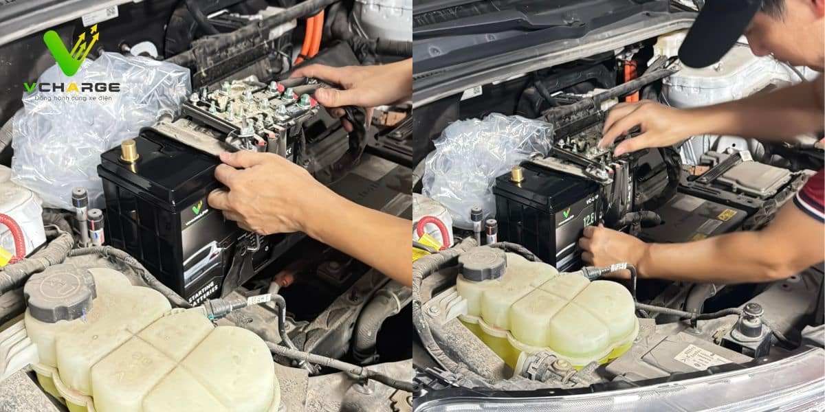 Lắp đặt Acquy LFP 60Ah